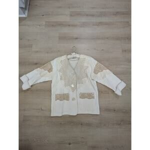 Vintage B J Designs Austin‎ Cream Color Coat/Blazer